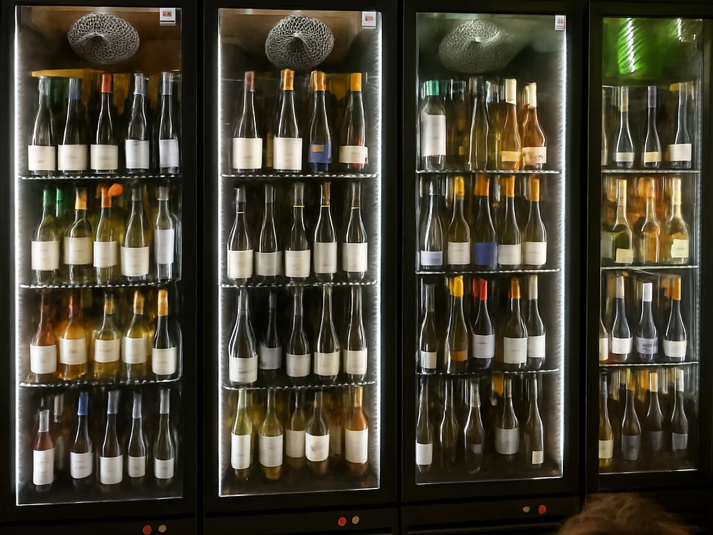 La cantina dei vini del Ristorante La Carretta
